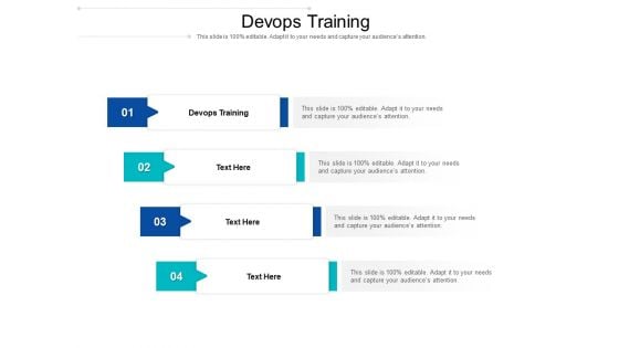 Devops Training Ppt PowerPoint Presentation Ideas Smartart Cpb Pdf