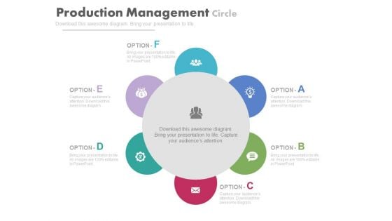 Diagram For Calculating Free Cash Flow Powerpoint Template