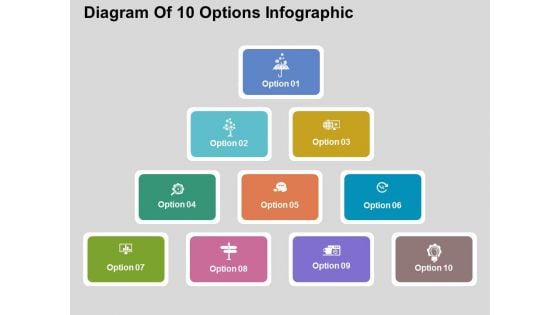 Diagram Of 10 Options Infographic Powerpoint Templates