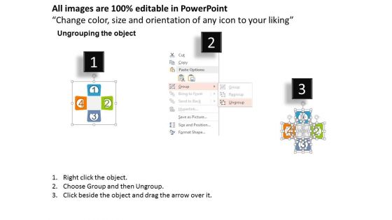 Diagram Of Four Numeric Tags Powerpoint Template