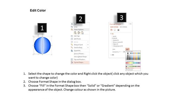 Diagram Of Sphere With Icons Powerpoint Template