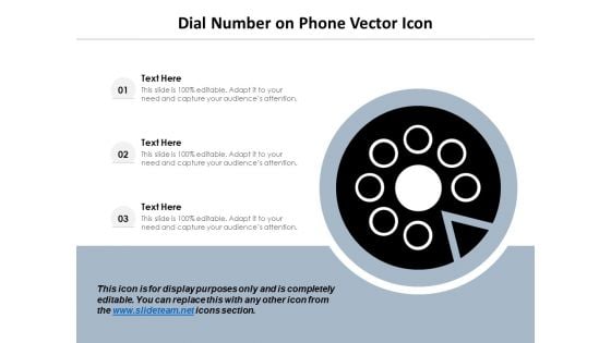 Dial Number On Phone Vector Icon Ppt PowerPoint Presentation Layouts Display