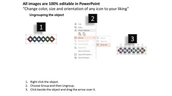 Diamond Process Flow Infographic Diagram Powerpoint Template