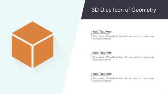 Dice Icon Ppt PowerPoint Presentation Complete With Slides
