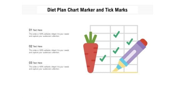 Diet Plan Chart Marker And Tick Marks Ppt PowerPoint Presentation Outline Ideas PDF