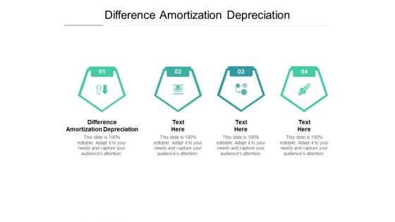 Difference Amortization Depreciation Ppt PowerPoint Presentation Show Brochure Cpb