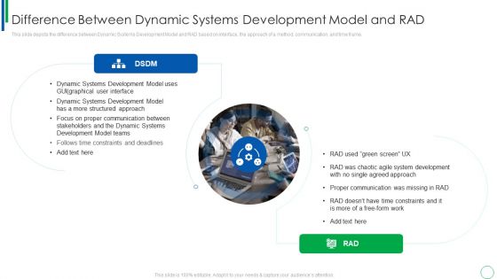 Difference Between Dynamic Systems Development Model And RAD Template PDF