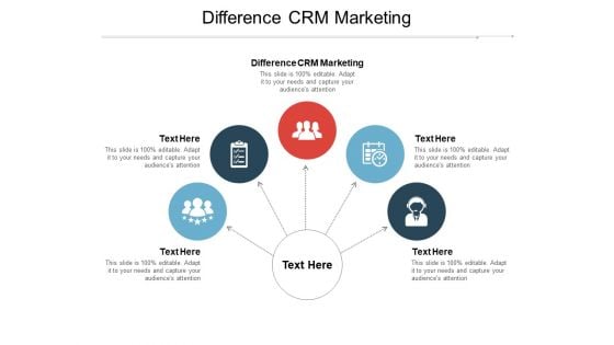 Difference CRM Marketing Ppt PowerPoint Presentation Slides Master Slide