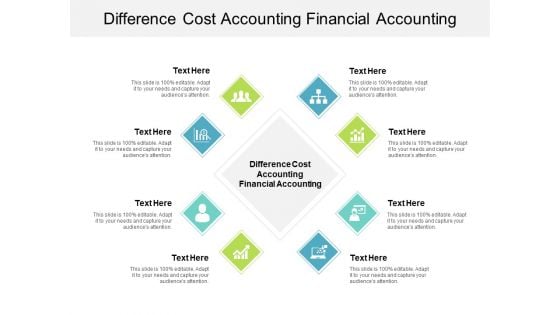 Difference Cost Accounting Financial Accounting Ppt PowerPoint Presentation Templates Cpb