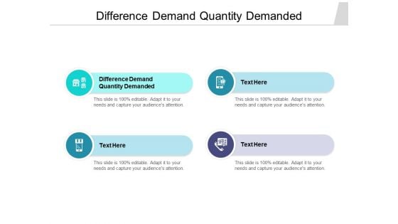 Difference Demand Quantity Demanded Ppt PowerPoint Presentation Model Examples Cpb Pdf