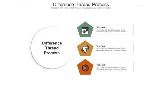 Difference Thread Process Ppt PowerPoint Presentation Professional Background Designs Cpb Pdf