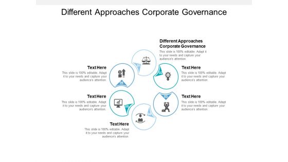 Different Approaches Corporate Governance Ppt PowerPoint Presentation Gallery Slides Cpb