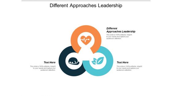 Different Approaches Leadership Ppt PowerPoint Presentation Summary Maker Cpb
