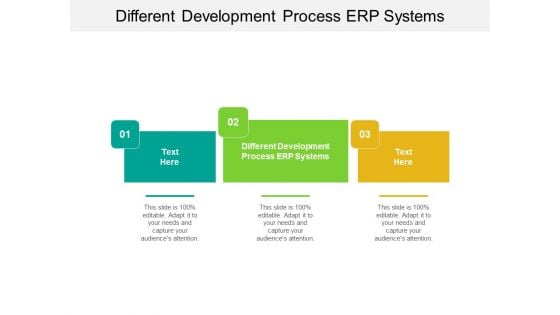 Different Development Process ERP Systems Ppt PowerPoint Presentation Ideas Sample Cpb