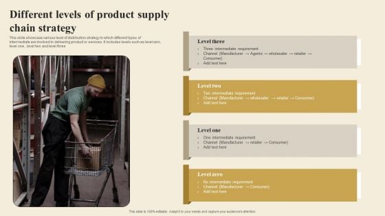 Different Levels Of Product Supply Chain Strategy Demonstration PDF