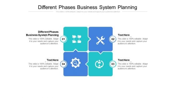 Different Phases Business System Planning Ppt PowerPoint Presentation Outline Information Cpb