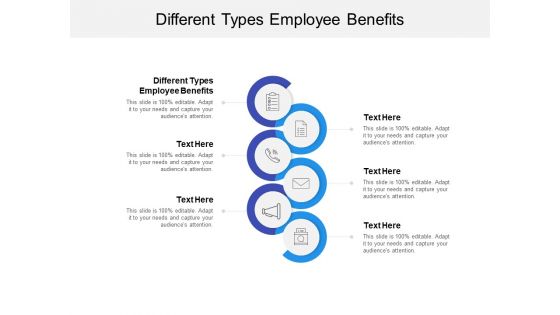 Different Types Employee Benefits Ppt PowerPoint Presentation Ideas Design Templates Cpb