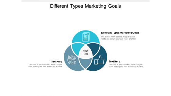 Different Types Marketing Goals Ppt PowerPoint Presentation Layouts Designs Cpb Pdf