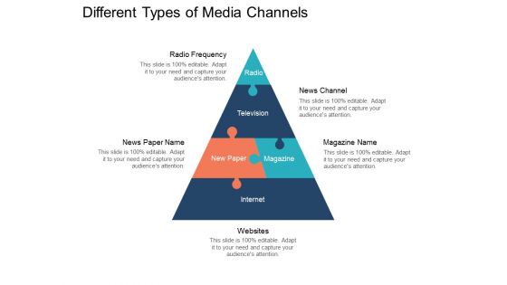 Different Types Of Media Channels Ppt PowerPoint Presentation Pictures Portrait