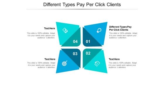 Different Types Pay Per Click Clients Ppt PowerPoint Presentation Gallery Elements Cpb Pdf