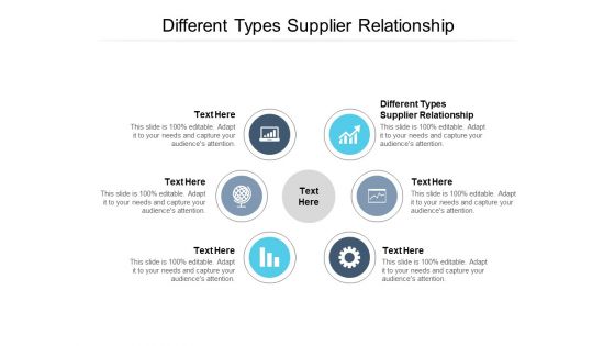 Different Types Supplier Relationship Ppt PowerPoint Presentation Professional Introduction Cpb Pdf