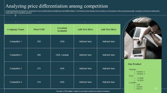 Differentiation Techniques Ways To Surpass Competitors Analyzing Price Differentiation Among Competition Information PDF