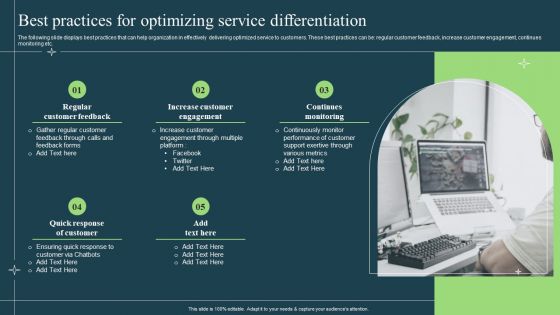 Differentiation Techniques Ways To Surpass Competitors Best Practices For Optimizing Service Differentiation Guidelines PDF