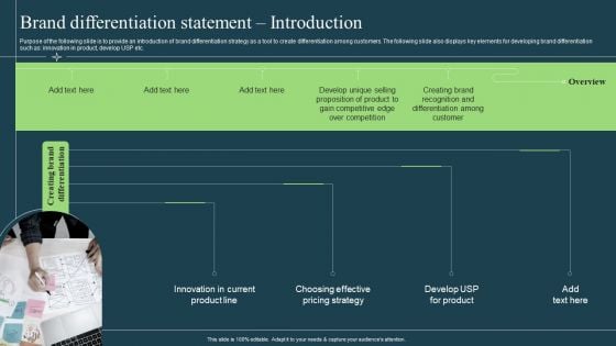 Differentiation Techniques Ways To Surpass Competitors Brand Differentiation Statement Introduction Graphics PDF