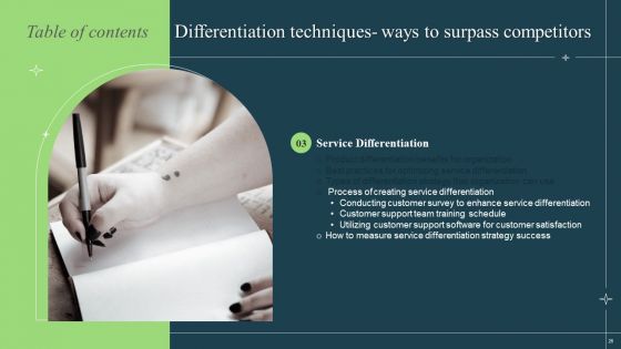 Differentiation Techniques Ways To Surpass Competitors Ppt PowerPoint Presentation Complete With Slides