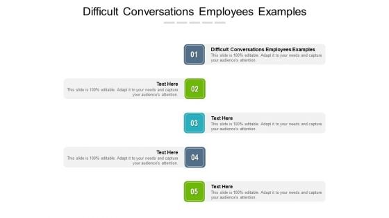 Difficult Conversations Employees Examples Ppt PowerPoint Presentation Inspiration Vector Cpb Pdf