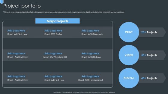 Digital Ad Marketing Services Company Profile Project Portfolio Diagrams PDF Digital Ad Marketing Services Company Profile Project Portfolio Diagrams PDF