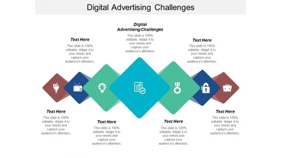 Digital Advertising Challenges Ppt PowerPoint Presentation Visual Aids Diagrams Cpb