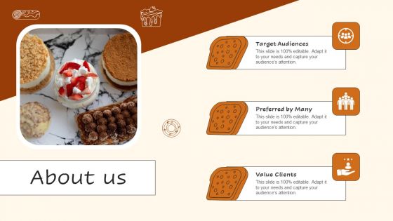 Digital Advertising Plan For Bakery Business About Us Themes PDF