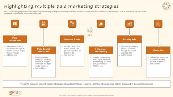 Digital Advertising Plan For Bakery Business Highlighting Multiple Paid Marketing Guidelines PDF Digital Advertising Plan For Bakery Business Highlighting Multiple Paid Marketing Guidelines PDF