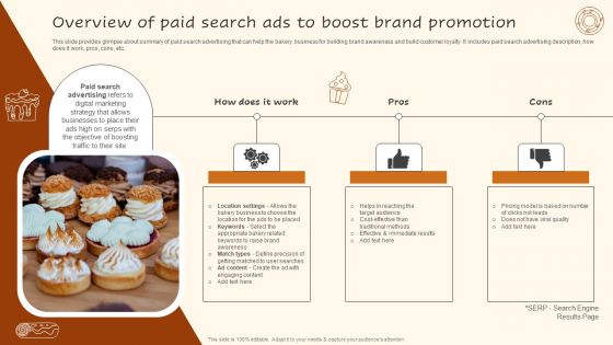 Digital Advertising Plan For Bakery Business Overview Of Paid Search Ads To Boost Introduction PDF