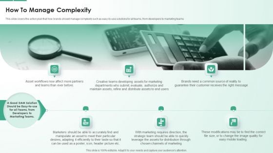 Digital Asset Management System How To Manage Complexity Infographics PDF