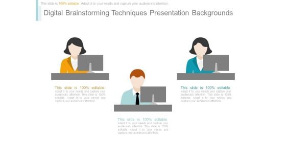 Digital Brainstorming Techniques Presentation Backgrounds