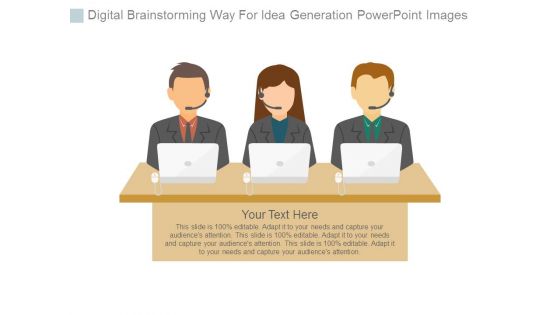 Digital Brainstorming Way For Idea Generation Powerpoint Images