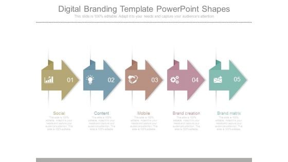 Digital Branding Template Powerpoint Shapes