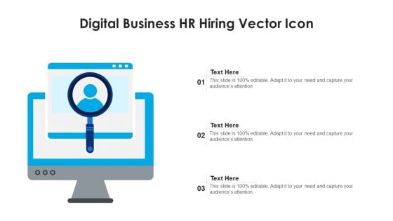 Digital Business HR Hiring Vector Icon Ppt File Formats PDF