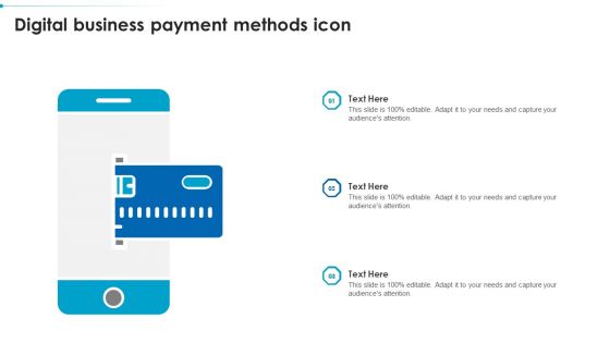 Digital Business Payment Methods Icon Mockup PDF