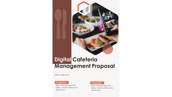 Digital Cafeteria Management Proposal Example Document Report Doc Pdf Ppt