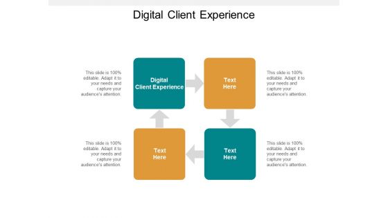 Digital Client Experience Ppt PowerPoint Presentation Guide Cpb