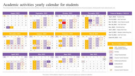 Digital Coaching And Learning Playbook Academic Activities Yearly Calendar For Students Download PDF Digital Coaching And Learning Playbook Academic Activities Yearly Calendar For Students Download PDF