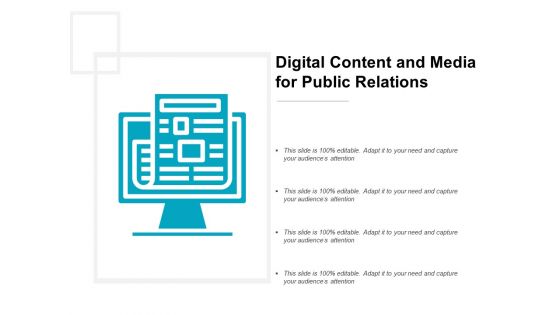 Digital Content And Media For Public Relations Ppt PowerPoint Presentation Infographics File Formats