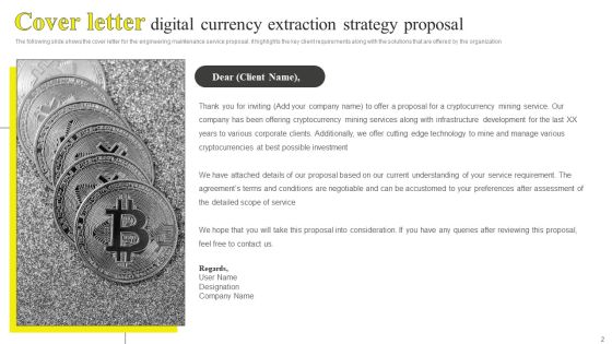 Digital Currency Extraction Strategy Proposal Ppt PowerPoint Presentation Complete Deck With Slides Slide02