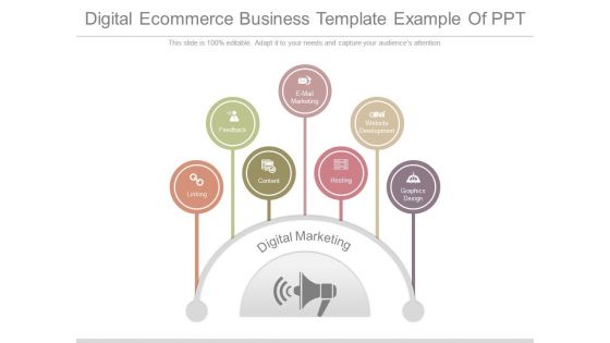 Digital Ecommerce Business Template Example Of Ppt