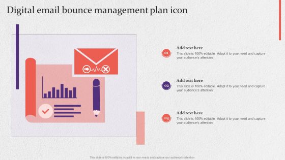 Digital Email Bounce Management Plan Icon Formats PDF