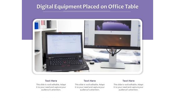 Digital Equipment Placed On Office Table Ppt PowerPoint Presentation Icon Gallery PDF