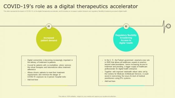 Digital Health Interventions Covid 19S Role As A Digital Therapeutics Accelerator Brochure PDF